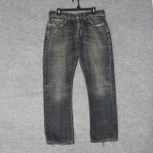 Guess Jeans Denim Pants Mens 32 Black Faded Distressed Grunge Y2K MW3928